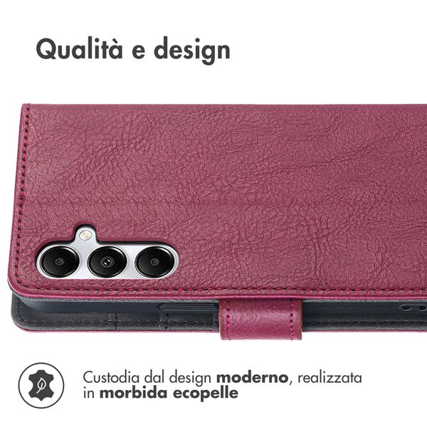 imoshion Cover a libro di Lusso Samsung Galaxy A55 - Bordeaux