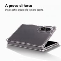 Accezz Cover Posteriore Xtreme ad Alta Protezione Samsung Galaxy Z Fold 8 - Trasparente