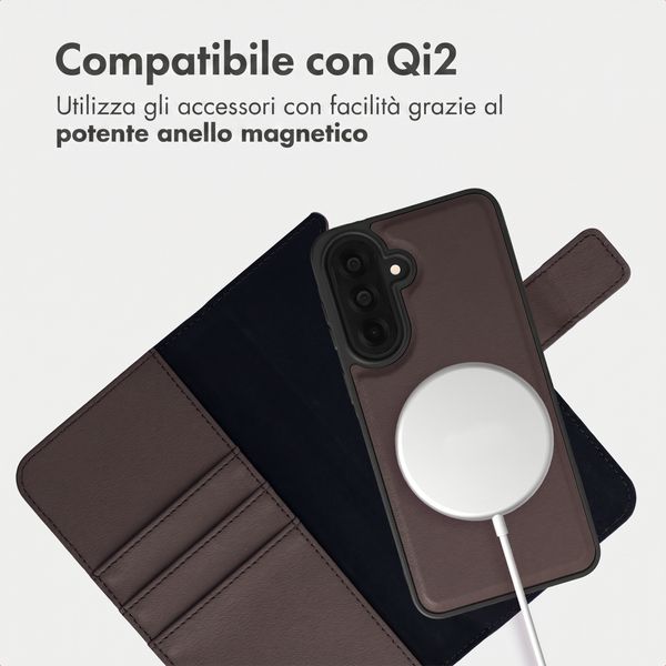 imoshion Cover a libro di lusso 2-in-1 rimovibile Samsung Galaxy A37 (5G) - Marrone