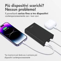 imoshion Powerbank in alluminio Ultra Series 20.000 mAh - Ricarica rapida fino a 33 watt - Nero