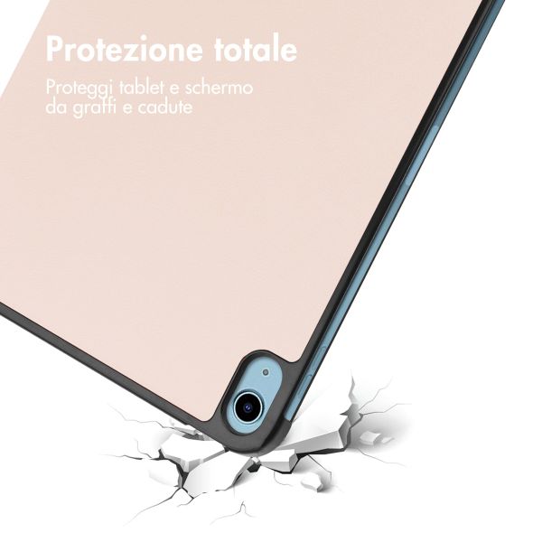 imoshion Cover a libro Trifold Apple iPad 11 (2025) 11 pollici A16 / iPad 10 (2022) 10.9 pollici - Beige