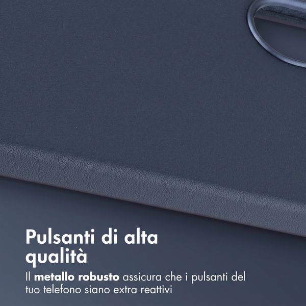 Accezz Cover in Pelle con MagSafe Samsung Galaxy A57 (5G) - Nightfall Blue