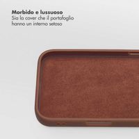 Selencia Libreria rimovibile Olyn con MagSafe Apple iPhone 16 - Marrone