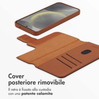 Accezz Cover in pelle 2 in 1 con MagSafe Samsung Galaxy S25 - Sienna Brown