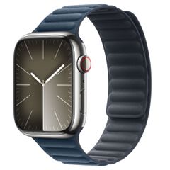Apple Cinturino Magnetic Link in FineWoven Apple Watch | 44/45/46/49 mm - Taglia S/M - Baltic Blue