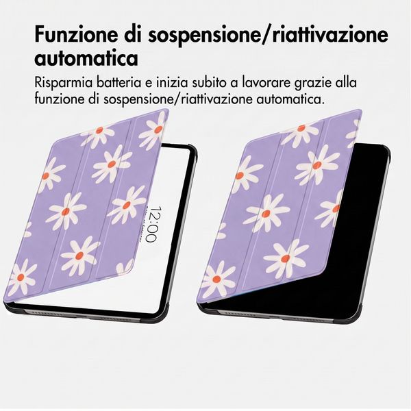 imoshion Cover Trifold Design Samsung Galaxy Tab S11 Ultra - Flowers Distance