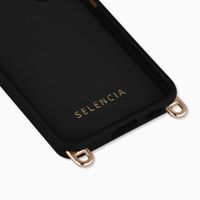 Selencia Cover posteriore Rivièra con MagSafe con ganci rimovibili Samsung Galaxy S25 / S24 - Velvet Black