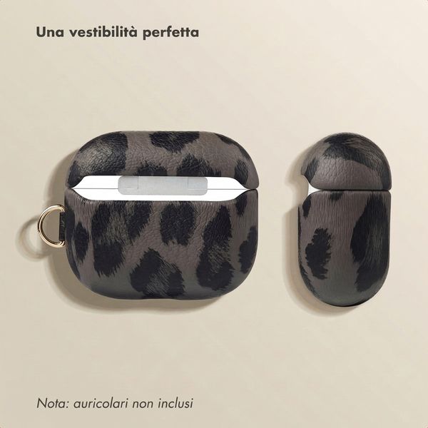 Selencia Cover Sabi stampa pantera  Apple Airpods 3 - Midnight Black