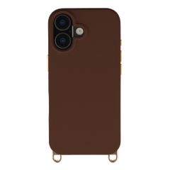 Selencia Cover posteriore Rivièra con MagSafe con ganci rimovibili Apple iPhone 17 - Choco Brown