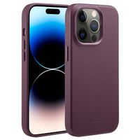 Accezz Cover in Pelle con MagSafe Apple iPhone 14 Pro - Heath Purple
