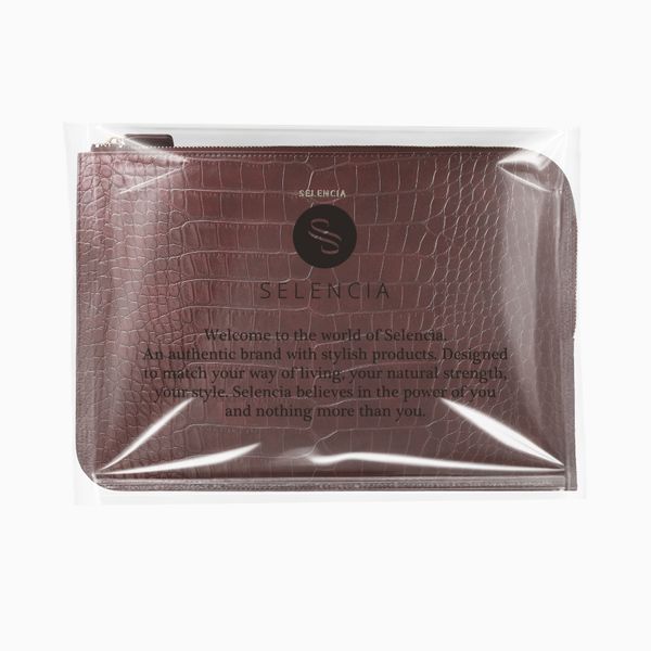 Selencia Cover per laptop Croco 15-16 pollici - Burgundy