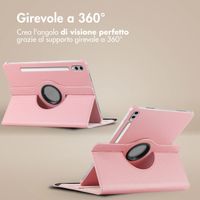 imoshion Cover Girevole a 360° Samsung Galaxy Tab S10 Plus / Tab S9 FE Plus / Tab S9 Plus - Rosa