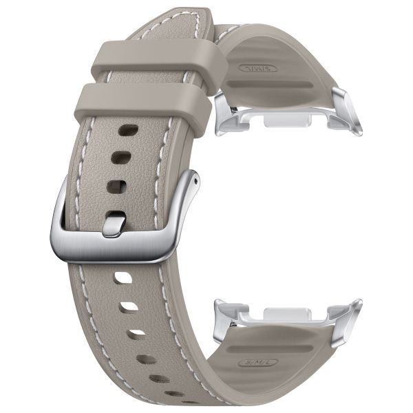 Samsung Cinturino Original Hybrid in pelle vegana Samsung Galaxy Watch 8 (40/44mm) / Classic (46mm) - Taupe