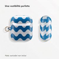 Selencia Cover Vivid  Apple Airpods 1 / 2 - Wave Vibes Classic Blue