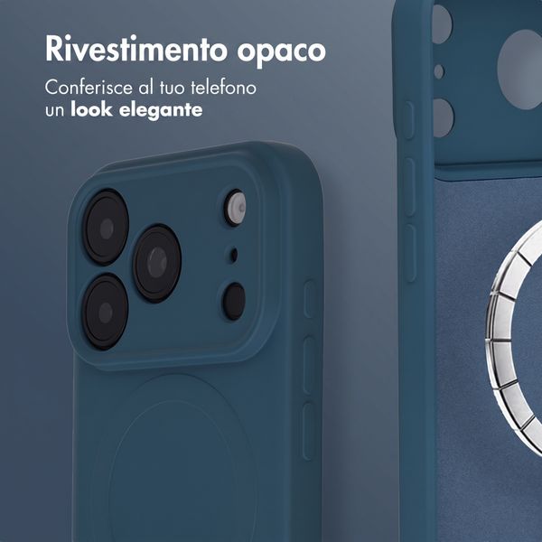 imoshion Cover Posteriore Colorata con MagSafe Apple iPhone 18 Pro / 17 Pro - Blu scuro