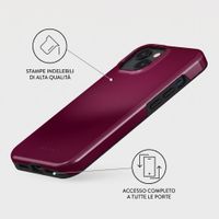 Burga Cover Posteriore Resistente con MagSafe Apple iPhone 13 - Dark Cherry
