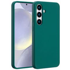 Accezz Cover in silicone liquido con MagSafe Samsung Galaxy S25 Plus - Forest Green