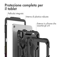 Accezz Cover Posteriore Resistente con tracolla Apple iPad 11 (2025) 11 pollici A16 / iPad 10 (2022) 10.9 pollici - Nero
