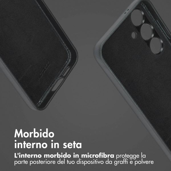 Accezz Cover in pelle 2 in 1 con MagSafe Samsung Galaxy S24 - Onyx Black