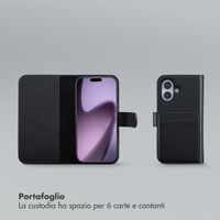 Selencia Libreria rimovibile Olyn con MagSafe Apple iPhone 17 - Nero