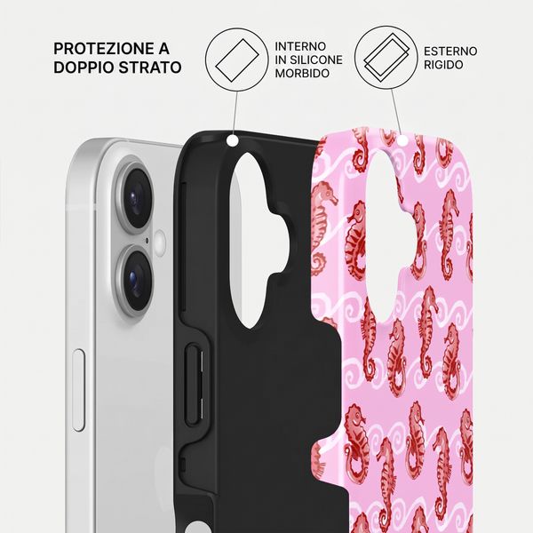 Burga Cover Posteriore Resistente con MagSafe Apple iPhone 17 - Coral Reef