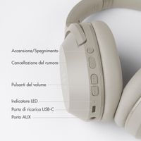 Selencia Cuffie wireless Urban Play - Cancellazione attiva del rumore (ANC) - Con cover - Melody Mist