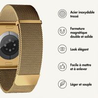imoshion Milanees magnetisch bandje Apple Watch | 44/45/46/49 mm - Goud
