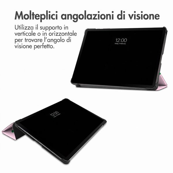 imoshion Cover Trifold Design Samsung Galaxy Tab S9 11.0 pollici / S10 Lite / S10 FE / S9 FE 10.9 pollici - Happy Dots
