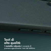 Accezz Cover in Pelle con MagSafe Apple iPhone 16 - Cedar Green