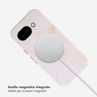 Selencia Cover posteriore Vivid con MagSafe Google Pixel 10a - Golden Beige Marble