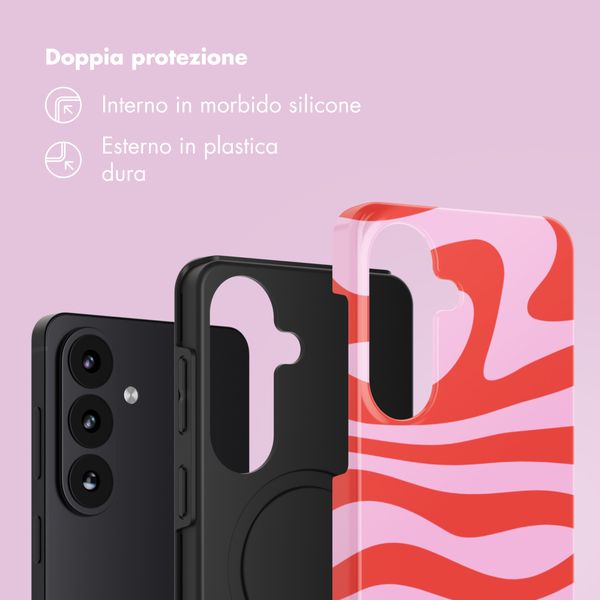 Selencia Cover Posteriore Vivid Samsung Galaxy S26 - Dream Swirl Pink