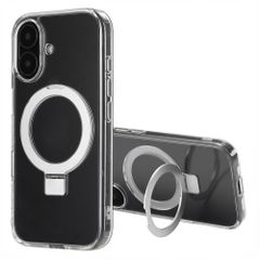 Accezz Cover con anello e supporto con MagSafe Apple iPhone 16 - Trasparente