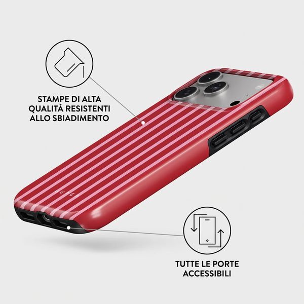Burga Cover Posteriore Resistente con MagSafe Apple iPhone 17 Pro - Strawberry Jam