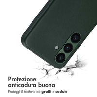 Accezz Cover in Pelle con MagSafe Samsung Galaxy S24 - Cedar Green