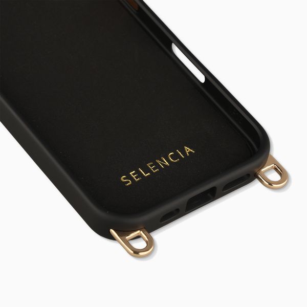 Selencia Cover posteriore Rivièra con MagSafe con ganci rimovibili Apple iPhone 16 - Velvet Black