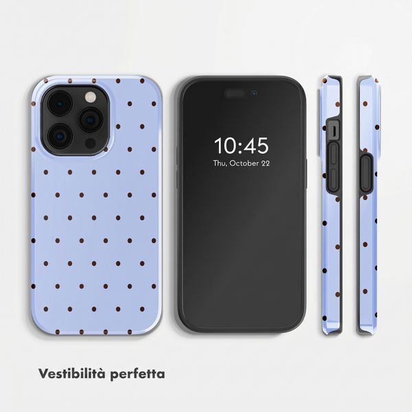 Selencia Cover Posteriore Vivid Apple iPhone 14 Pro - Happy Dots Digital Sky