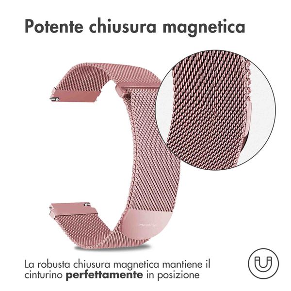 imoshion Cinturino magnetico milanese Samsung Galaxy Watch 7 40/44 mm - Rosa