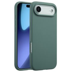Accezz Cover in silicone liquido con MagSafe Apple iPhone Air - Verde scuro