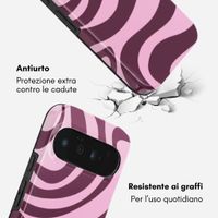 Selencia Cover posteriore Vivid con MagSafe Google Pixel 11 Pro - Wavy Swirl Pink Plum