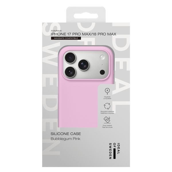 iDeal of Sweden Cover in silicone con MagSafe Apple iPhone 18 Pro Max / 17 Pro Max - Bubblegum Pink
