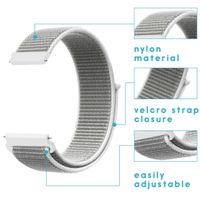 imoshion Cinturino in nylon Samsung Galaxy Watch 4 / 5 / 6 / 7 / FE (20 mm) - Bianco