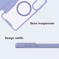 imoshion Bookcase trasparente con MagSafe Samsung Galaxy S25 / S24 - Lilla