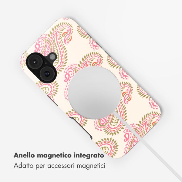 Selencia Cover posteriore Vivid con MagSafe Apple iPhone 17 - Paisley Blush