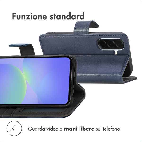 imoshion Cover a libro di Lusso Samsung Galaxy A37 (5G) - Blu scuro