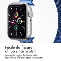 imoshion Cinturino milanese magnetico Apple Watch | 38/40/41/42 mm - Taglia S - Blu