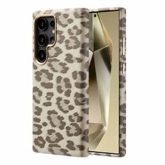 Selencia Cover Sabi Stampa pantera con MagSafe Samsung Galaxy S24 Ultra - Soft Ivory