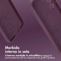 Accezz Cover in Pelle con MagSafe Samsung Galaxy S24 Plus - Heath Purple