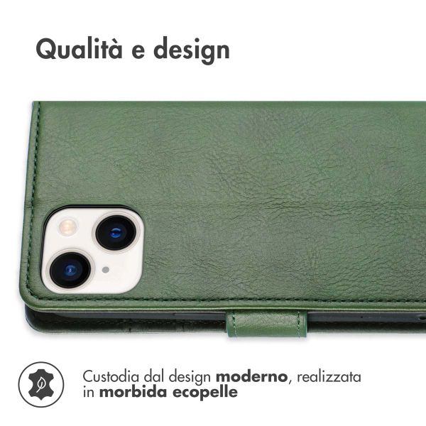 imoshion Cover a libro di Lusso Apple iPhone 14 / 13 - Verde