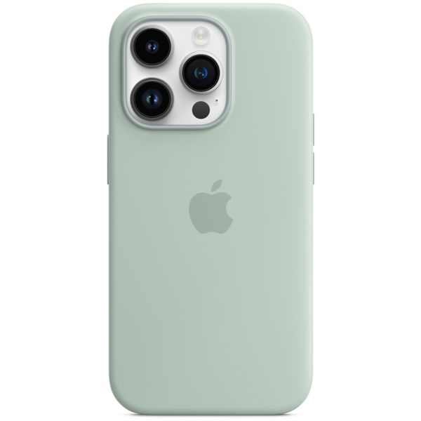 Apple Cover Posteriore in Silicone con MagSafe Apple iPhone 14 Pro - Succulent