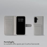 Selencia Libreria rimovibile Olyn con MagSafe Samsung Galaxy A37 (5G) - Grigio